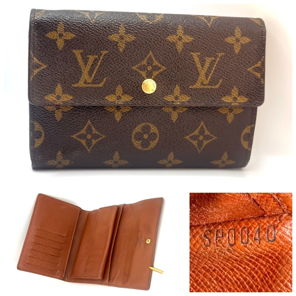 Good condition authentic Louis Vuitton Monogram Etui Wallet SP0040